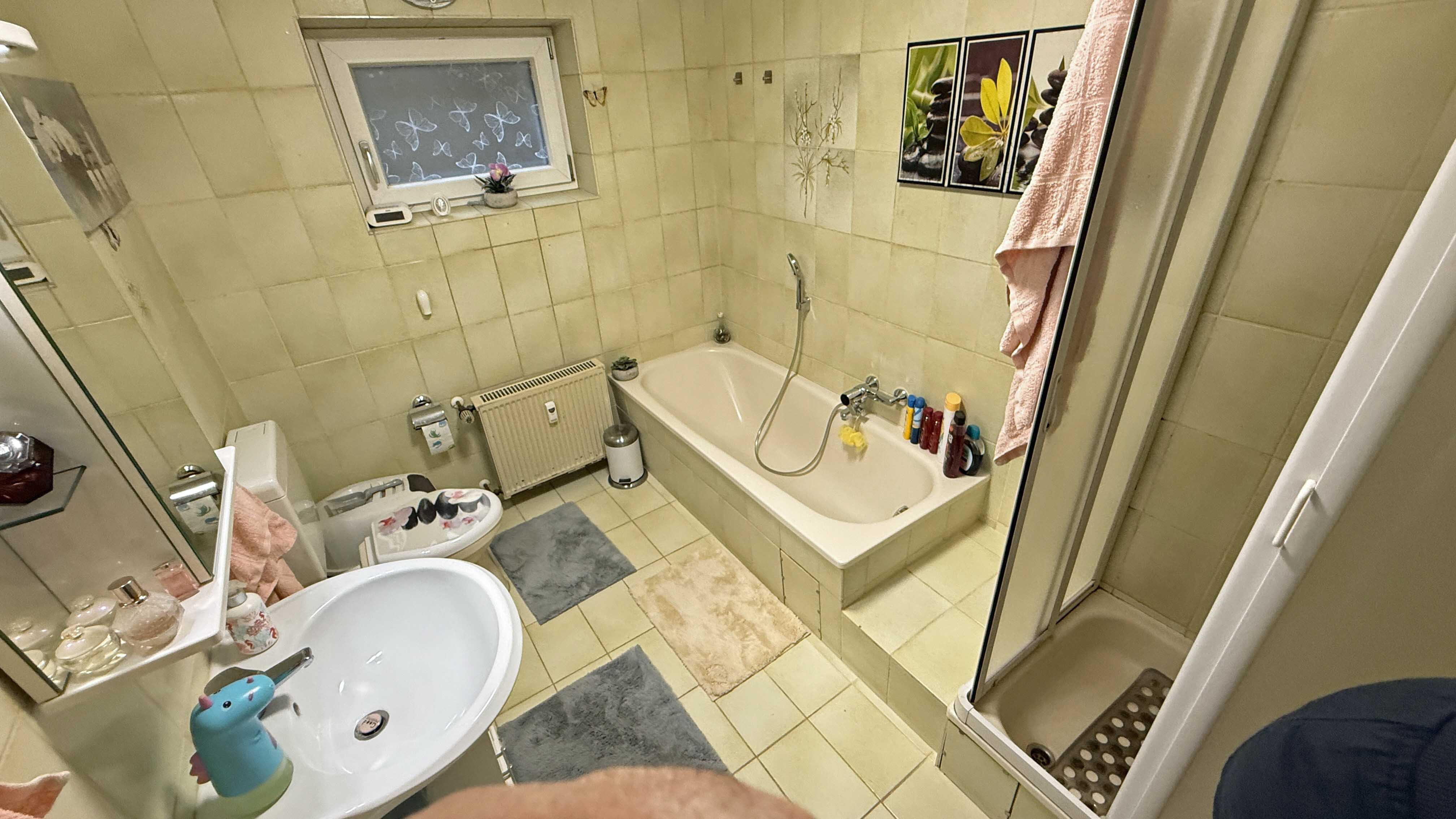 Morsbach-Alzen: Landhaus mit 3 Wohnungen und PV-Anlage, Bad, Wng UG mit Du und Wanne