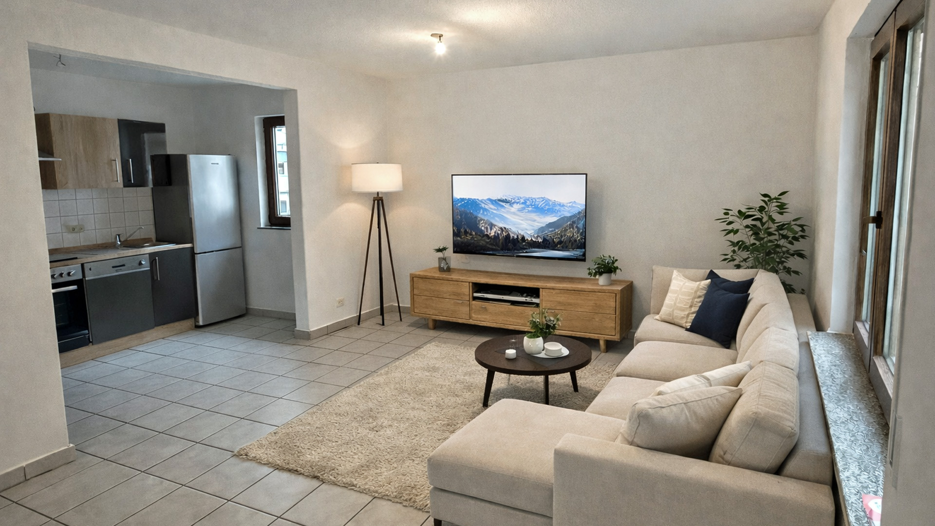 Morsbach: Gepflegte 4-Zimmer-Eigentumswohnung mit 2 Parkplätzen, ...19 m² großen Wohn/ Esszimmer